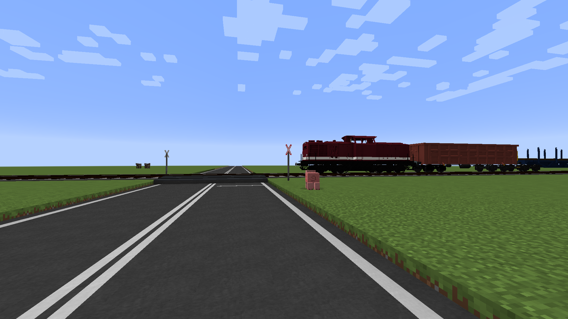 v100 at level crossing