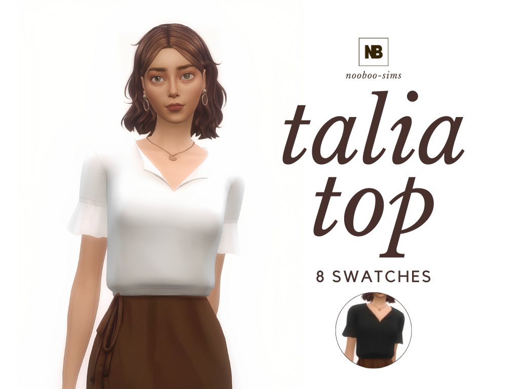 Talia Top Screenshots The Sims 4 Create A Sim CurseForge