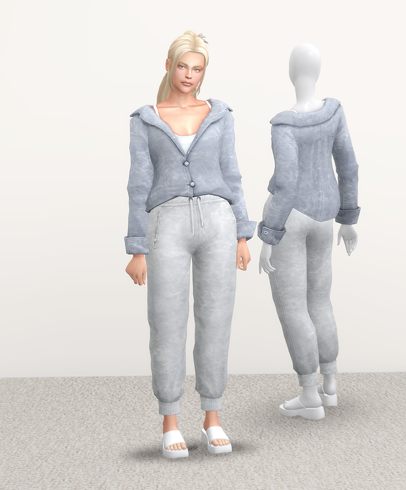 Jalynne Shirt Jogger Pants Set Mellow Iii The Sims Create A Sim