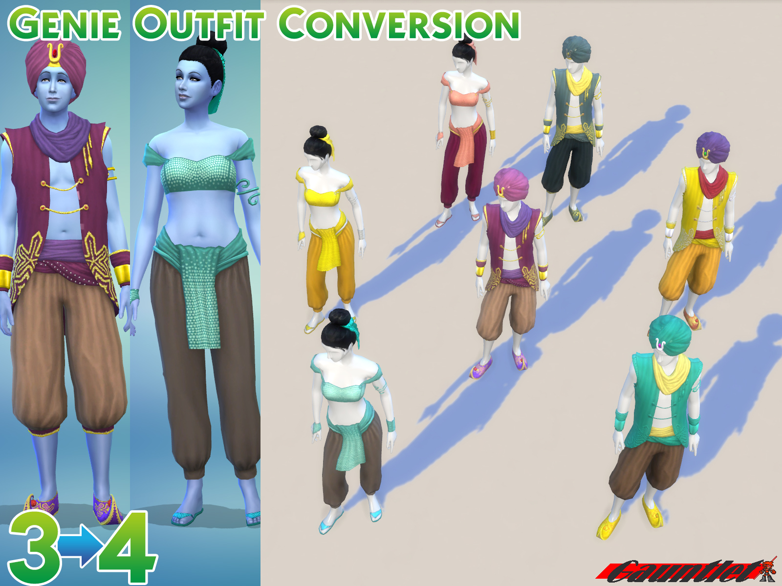 Genie Outfit Ts Conversion The Sims Create A Sim Curseforge