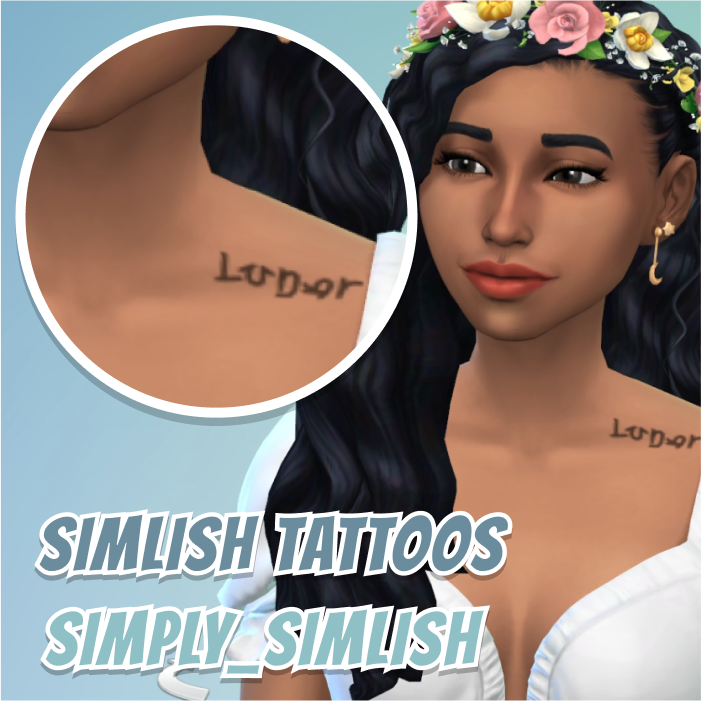 Simlish Tattoos V Simply Simlish Screenshots The Sims Create A