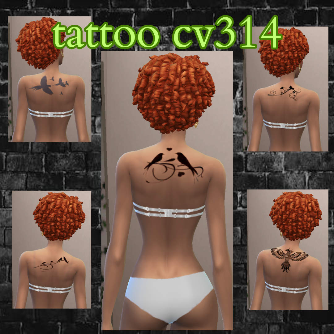 Tattoo Cv314 Upper Back Birds Base Game Compatible Screenshots