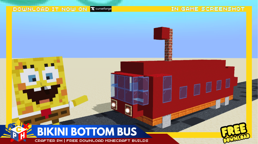 SpongeBob Vehicle Collection Bikini Bottom Rides Minecraft Bedrock Maps CurseForge