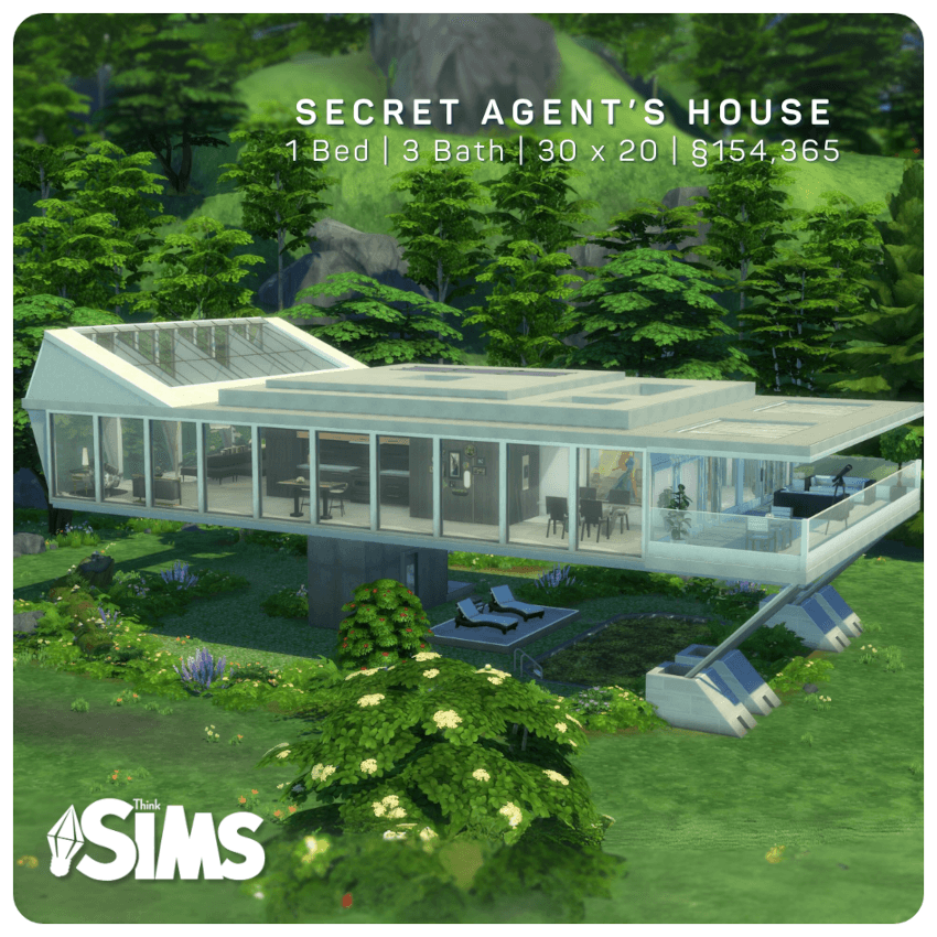 Secret Agent S House The Sims 4 Rooms Lots CurseForge