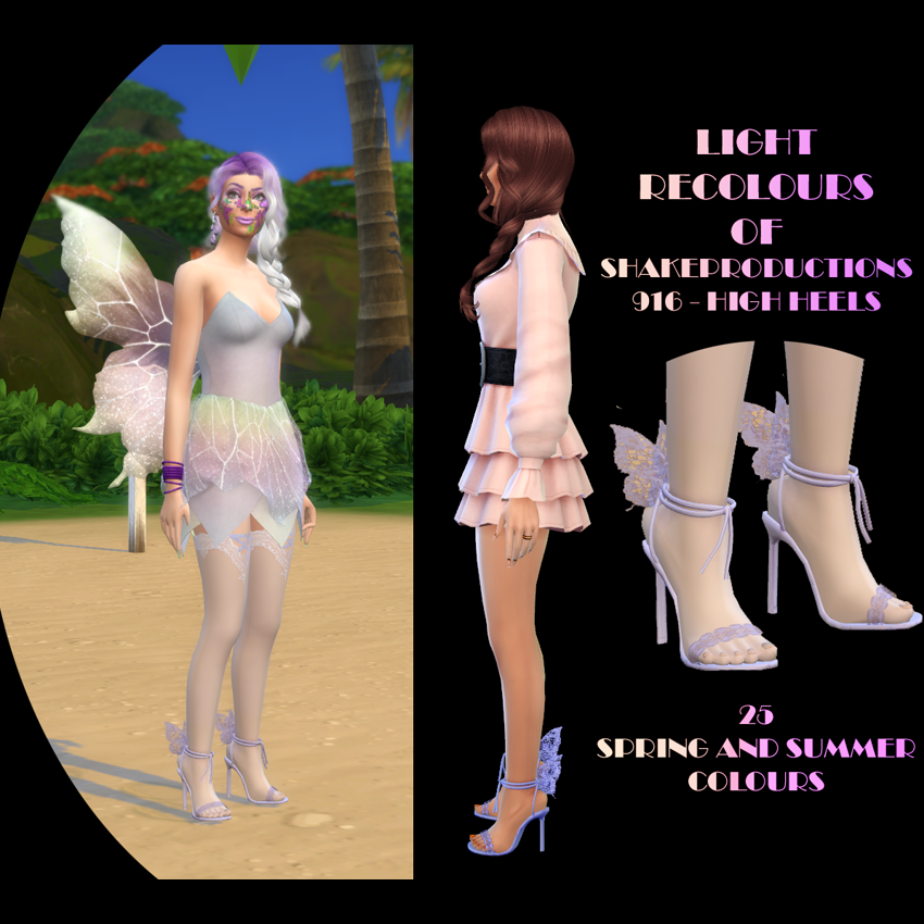 Shakeproductions High Heels Recolours The Sims Create A Sim