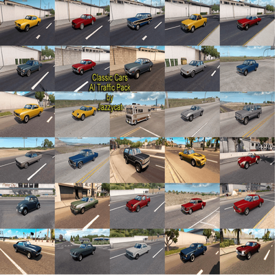 Classic Cars Ai Traffic Pack Jazzycat American Truck Simulator Mods