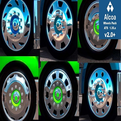 Alcoa Huge Wheels Pack Tuning Files American Truck Simulator Mods