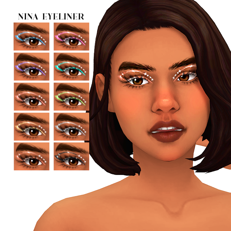 Install Nina Eyeliner The Sims Mods Curseforge