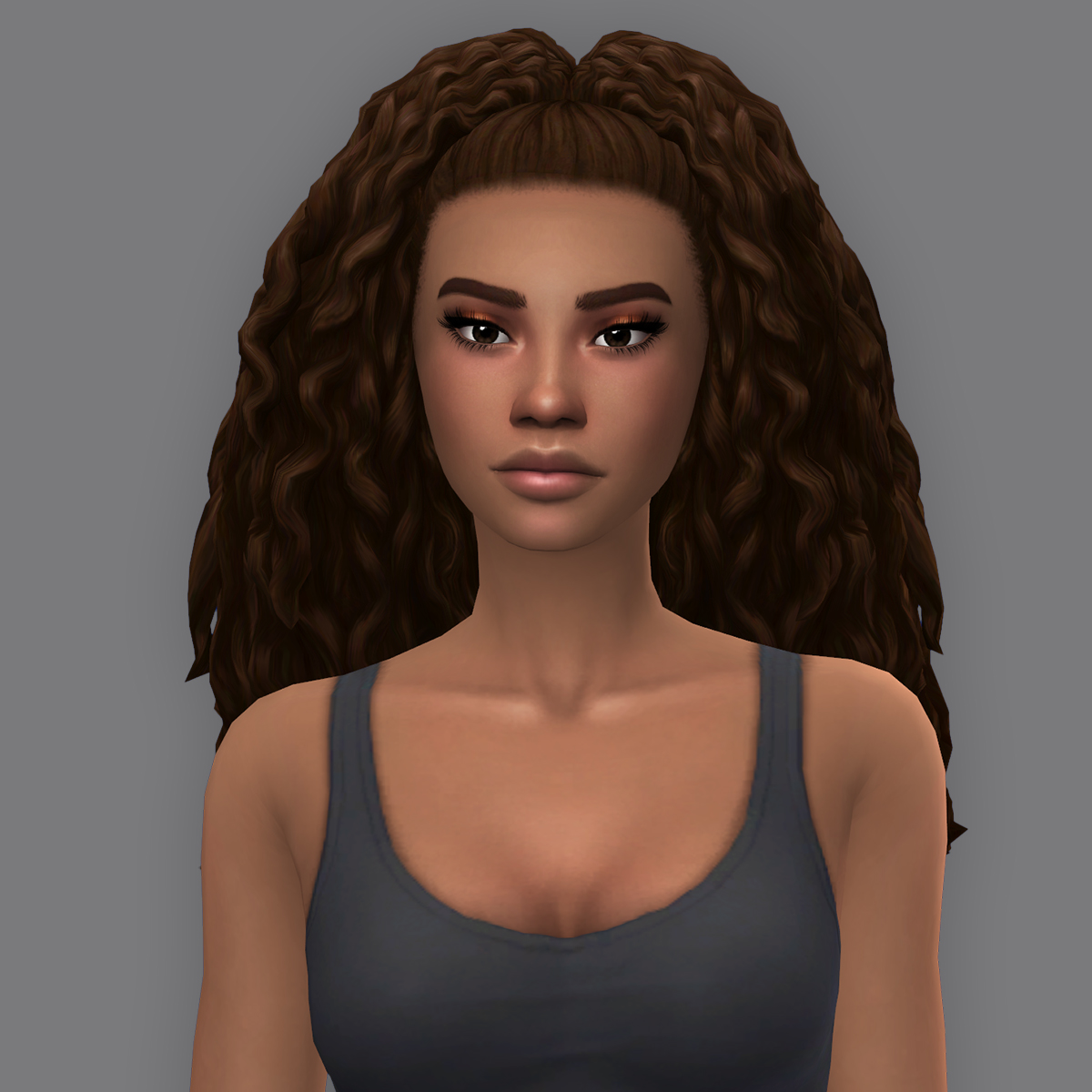 QICC Nisma Tucked Back Hair The Sims 4 Create A Sim CurseForge