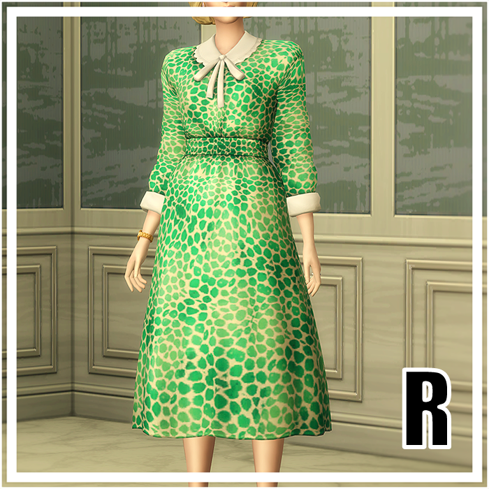 Princess Of VII Retro Shoulder Dress Screenshots Create A Sim