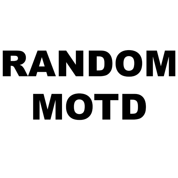 Overview Random Message Of The Day MOTD Bukkit Plugins Projects