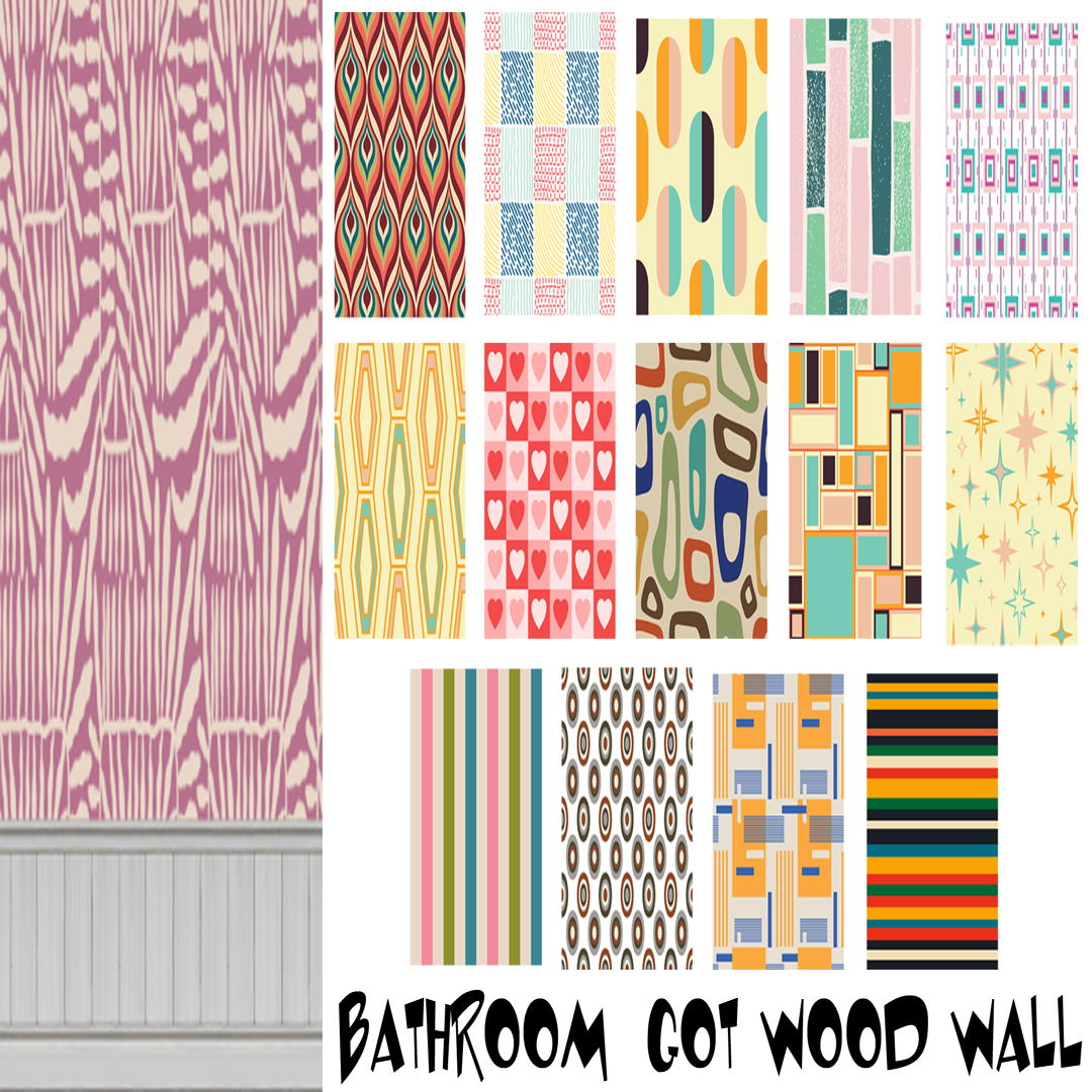 Fc Retro Bathroom Got Wood Wall The Sims Build Buy Curseforge