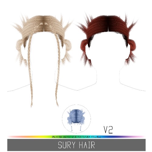 Simpliciaty S Sury Hair Screenshots The Sims 4 Create A Sim