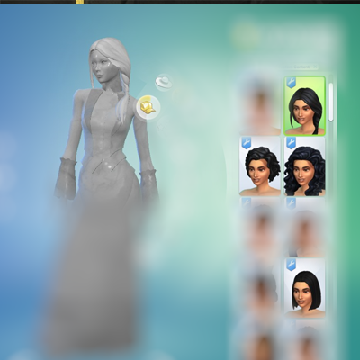 Starter Wigs For My Mannequin Statue Overlay The Sims Create A Sim