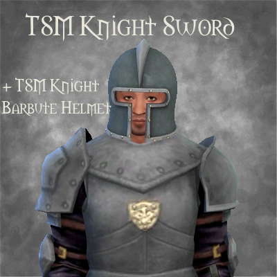 TSM Knight Sword Barbute Helmet The Sims 4 Create A Sim CurseForge