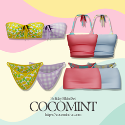 Cocomint Holiday Bikini Set The Sims 4 Create A Sim CurseForge