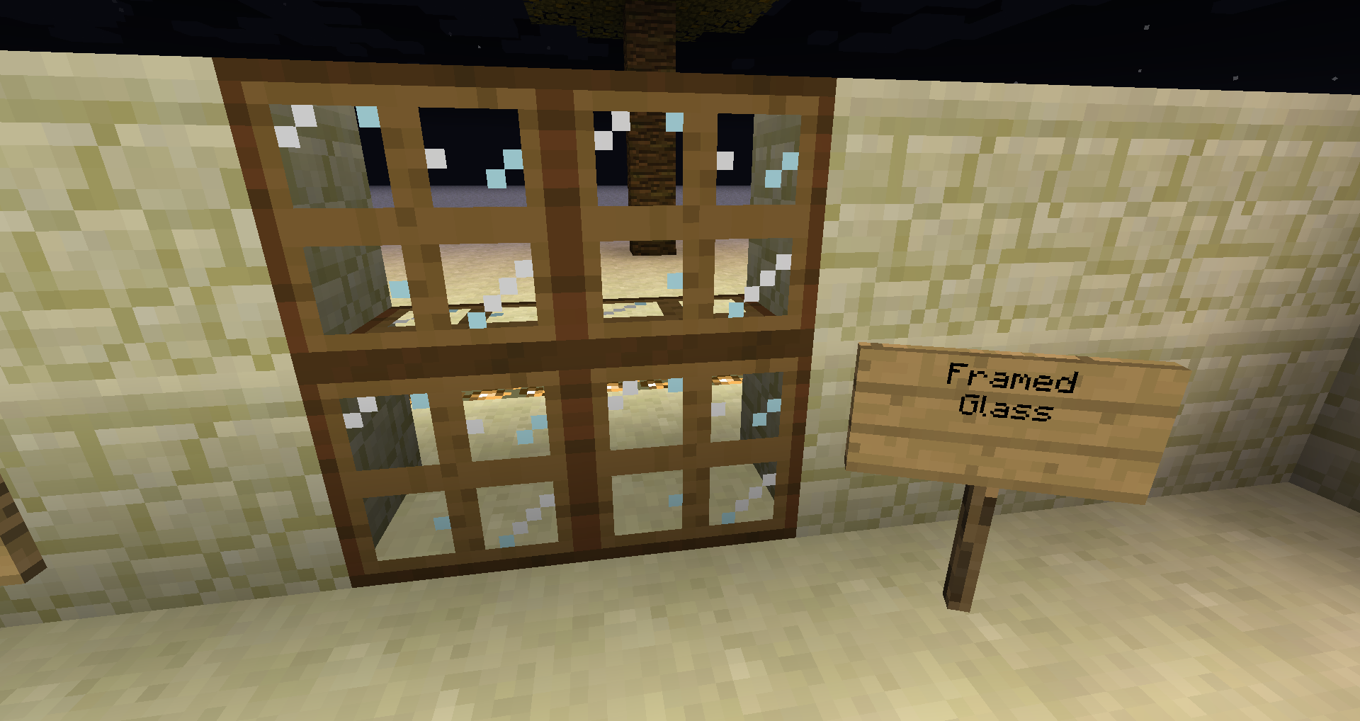 Ok so this is sort of going backwards an evolutionary step, from the big glass panes you get to the old style framed windows!...