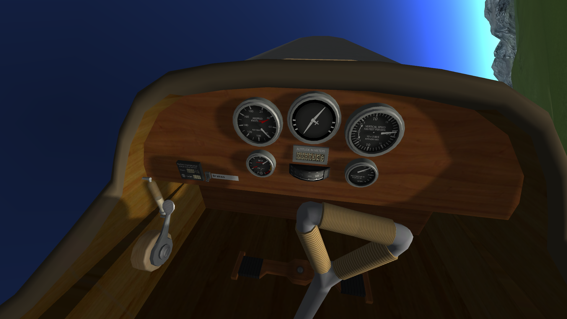 Biplane cockpit IVA