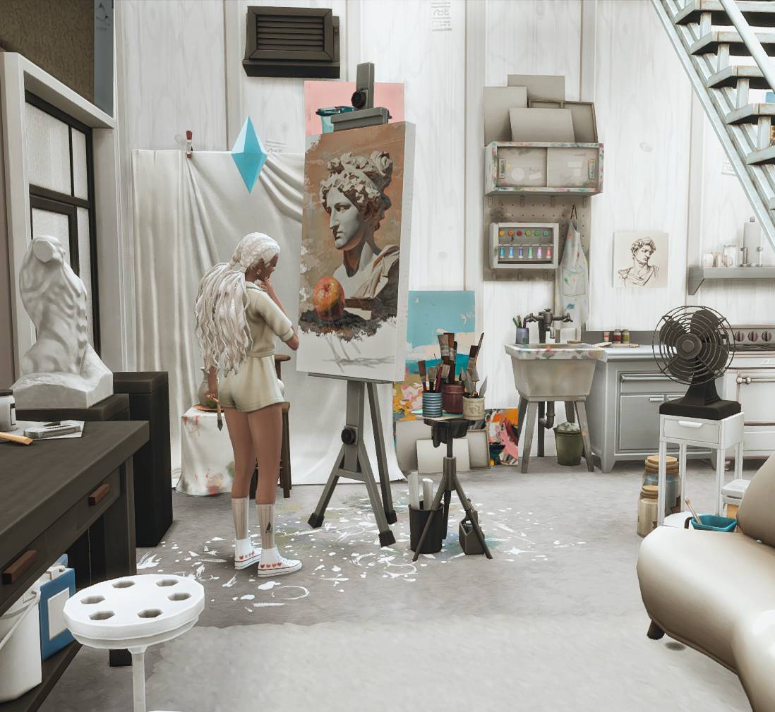 Default Easel Paintings override Gallery The Sims 4 Mods