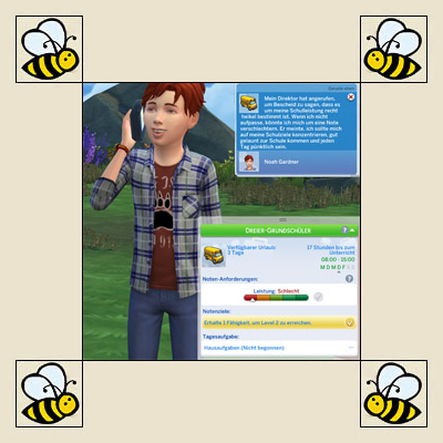 Makes it harder for your Sims' offspring to succeed at school.