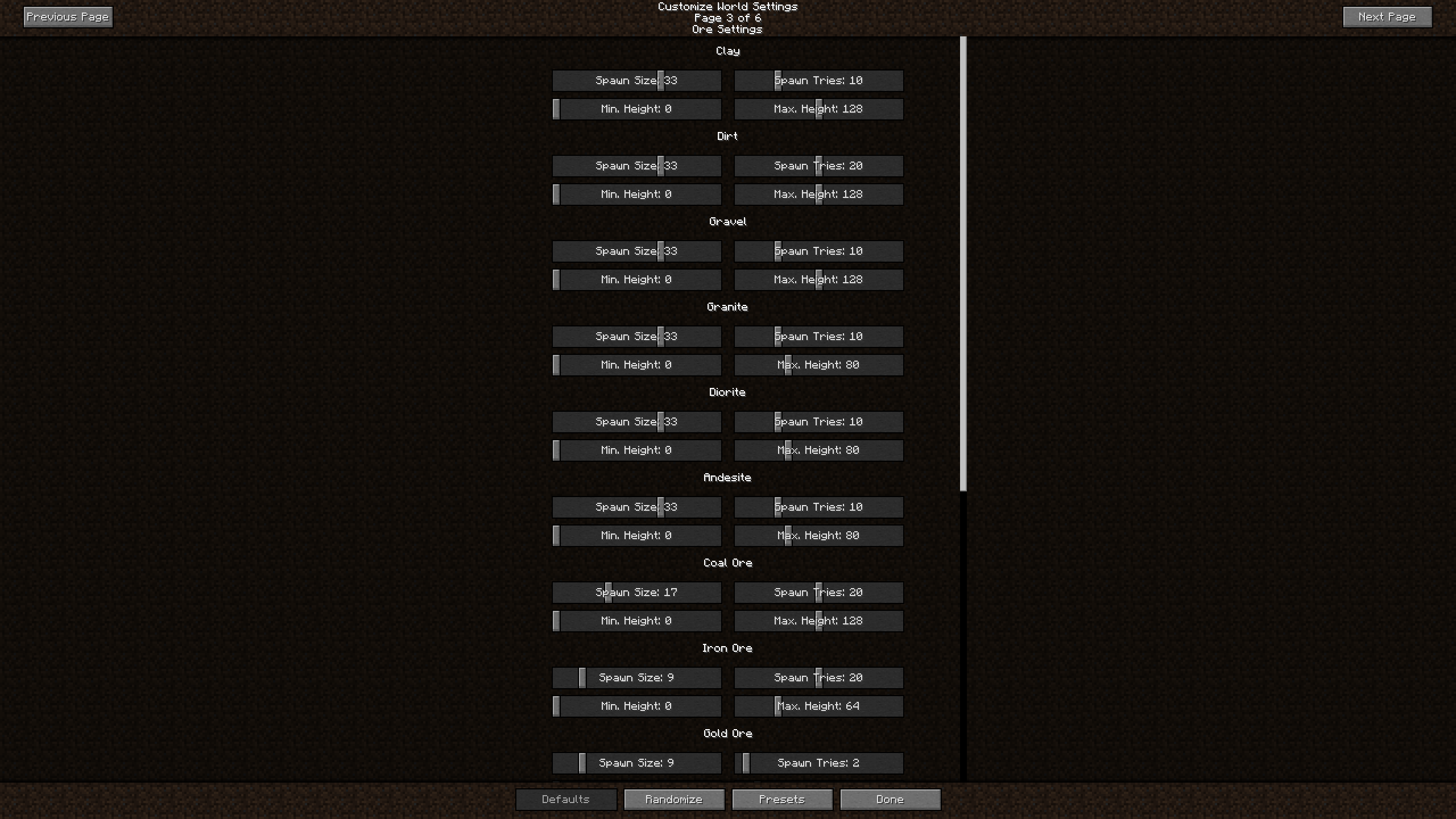 Customization Settings 3