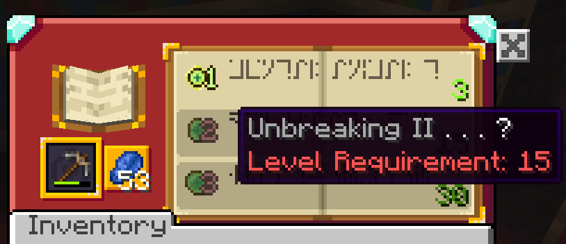 Thumbnail Enchantment Tables now show, what you get.