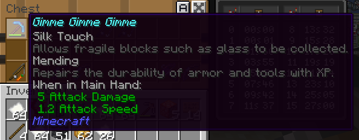 Thumbnail Items with enchantments, now show some explanation to it.