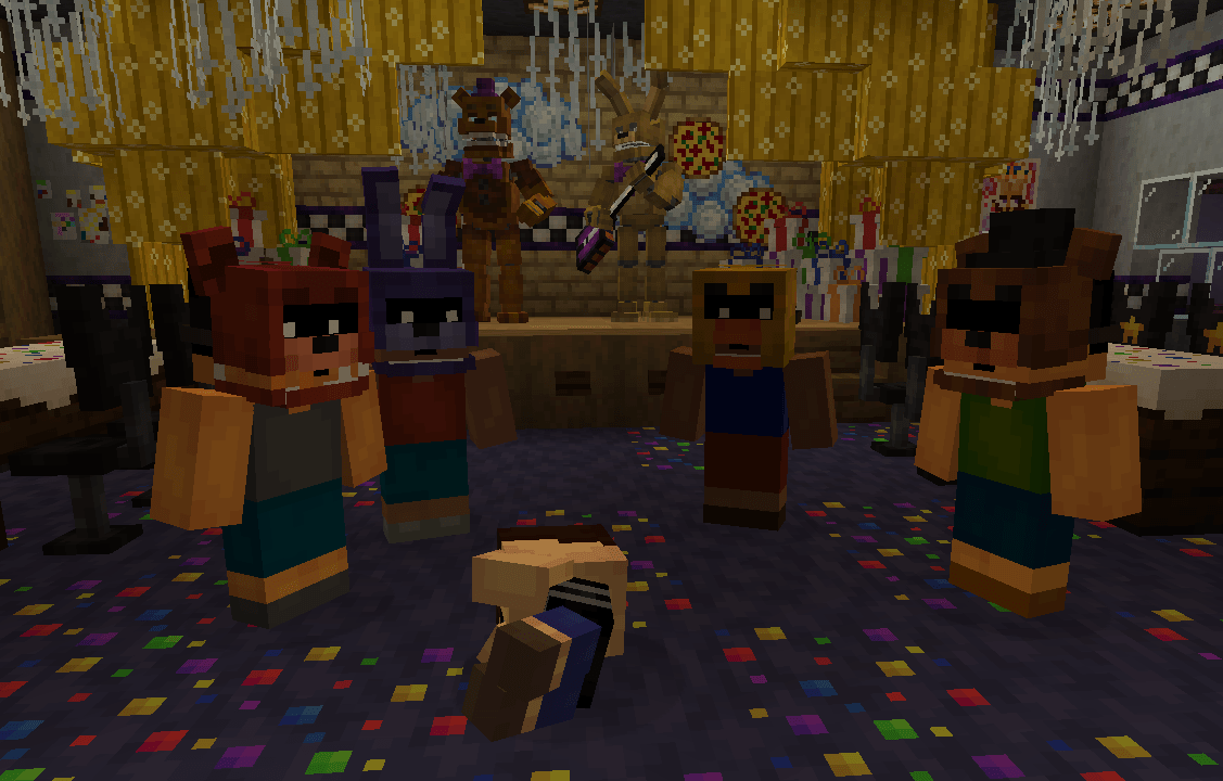 Thumbnail The FNAF 4 bullies and the Crying Child at Fredbear's!