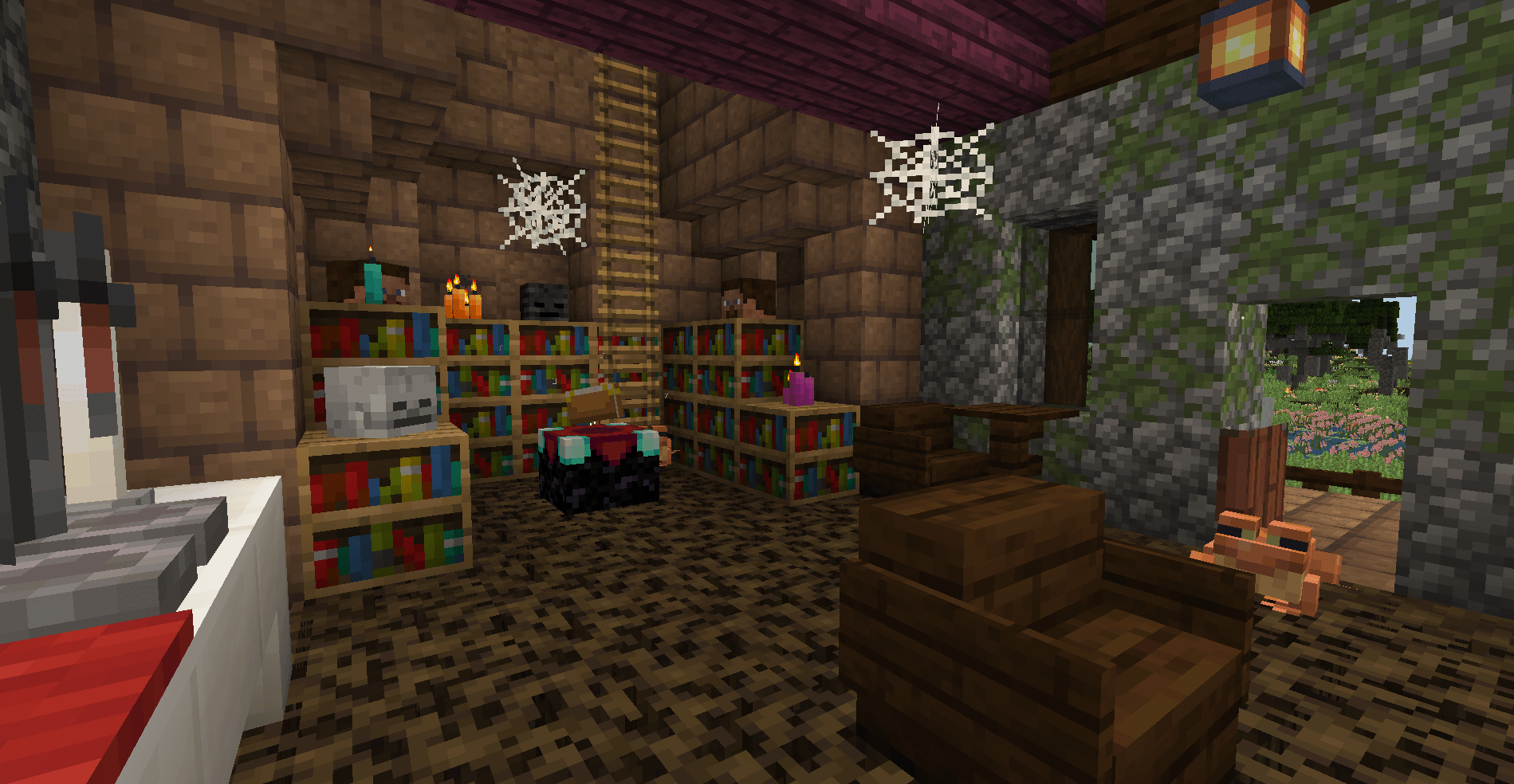 Hut interior