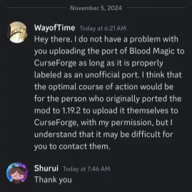 Permission from Wayoftime