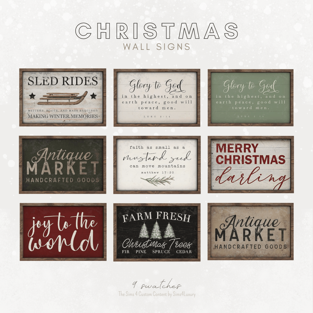 Christmas 2023 - Wall & standing signs