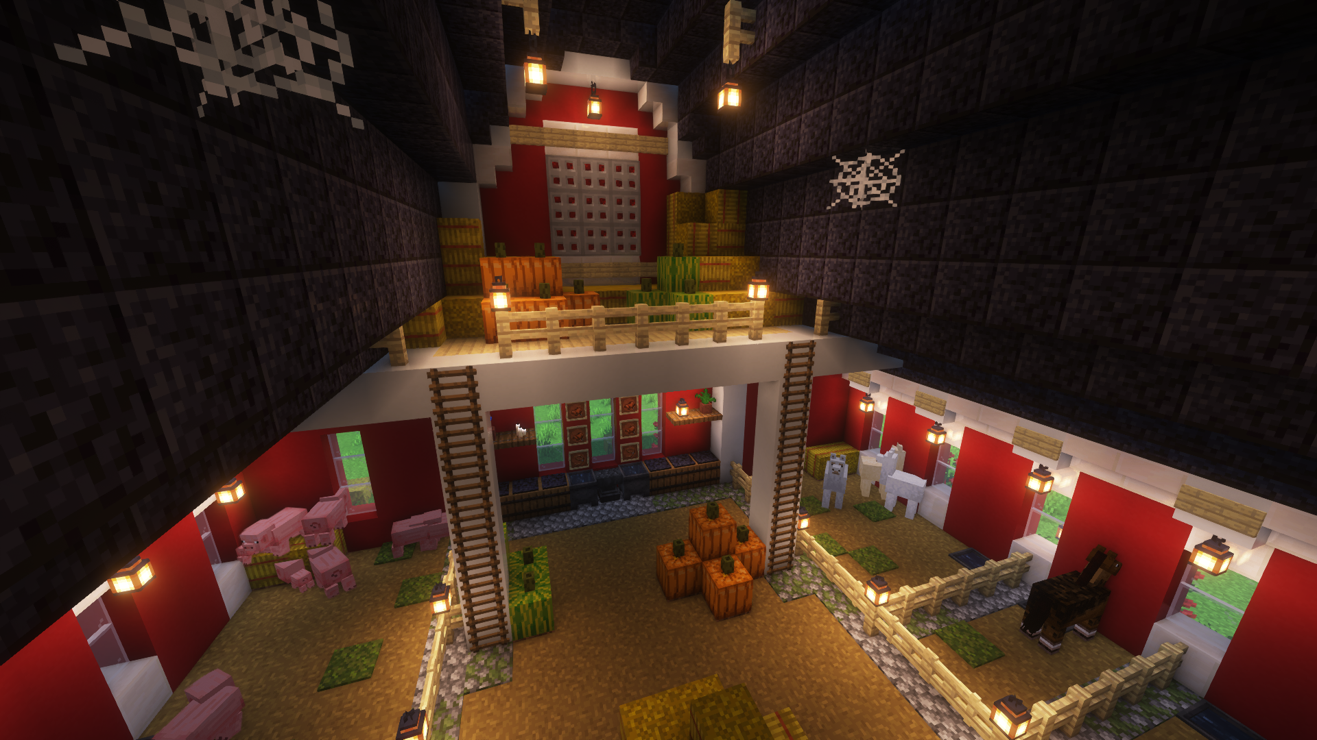 minecraft animal barn