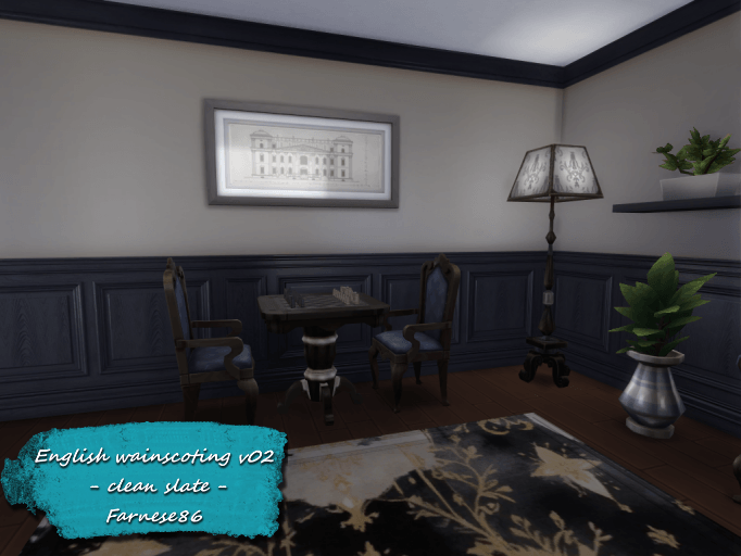 Thumbnail Farnese86 - English wainscoting v02 - clean slate - presentation (5)