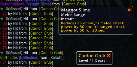 <p>All mobs and spells are clickable</p>