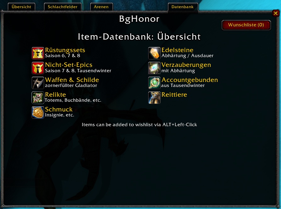 <p>Item-Datenbank für Season 8</p>