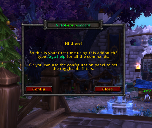 <p>First time setup screen</p>