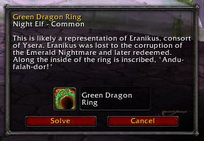 <p>Show popup when you can solve an artifact.</p>