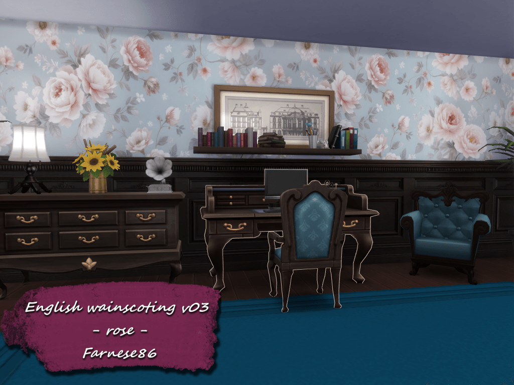 Thumbnail English wainscoting v03 - rose - presentation (1)