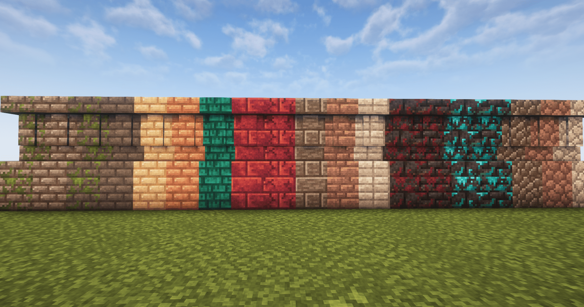Texture demonstration in various conditions