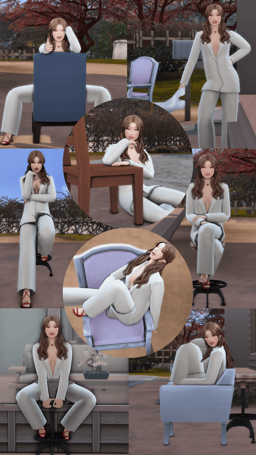 SNOOTYSIMS Korean Poses with Chair In-game shot (1).png