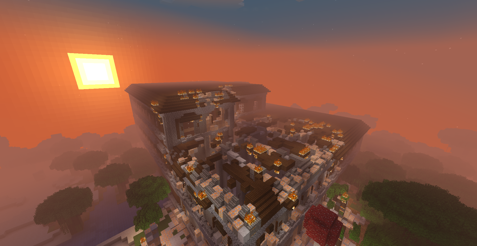Thumbnail Dawn of the second day. Fire is almost finished.