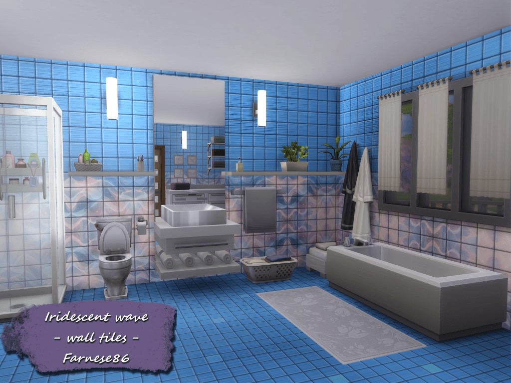 Thumbnail Farnese86 - Iridescent wave - wall tiles - presentation (1)