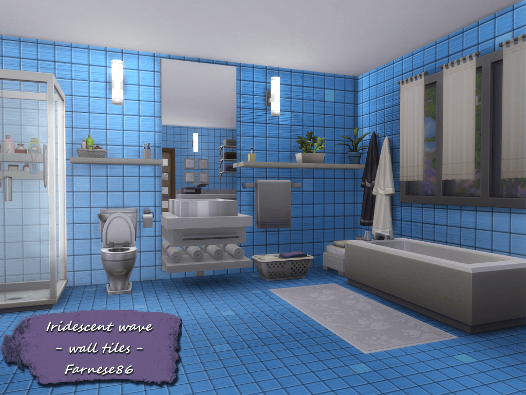 Thumbnail Farnese86 - Iridescent wave - wall tiles - presentation (4)