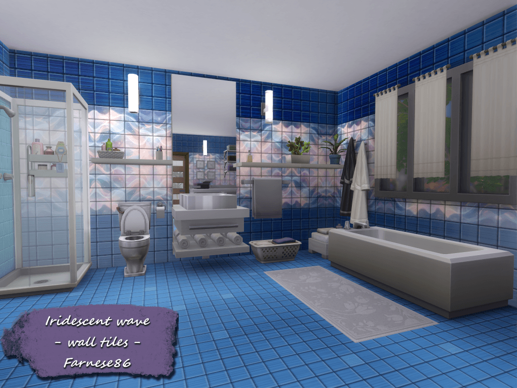 Thumbnail Farnese86 - Iridescent wave - wall tiles - presentation (5)