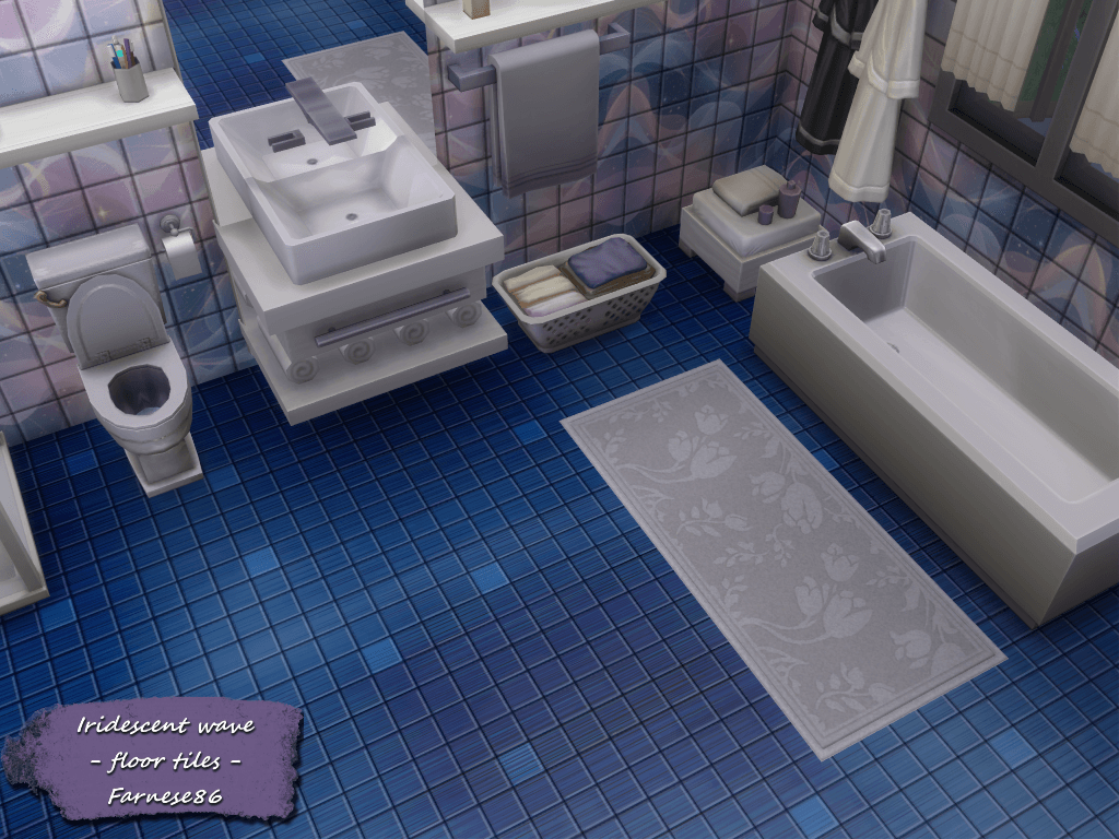 Thumbnail Farnese86 - Iridescent wave - floor tiles - presentation (3)