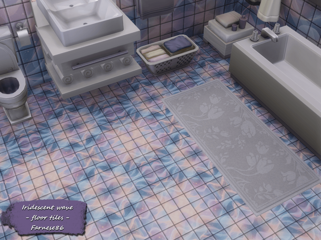 Thumbnail Farnese86 - Iridescent wave - floor tiles - presentation (4)