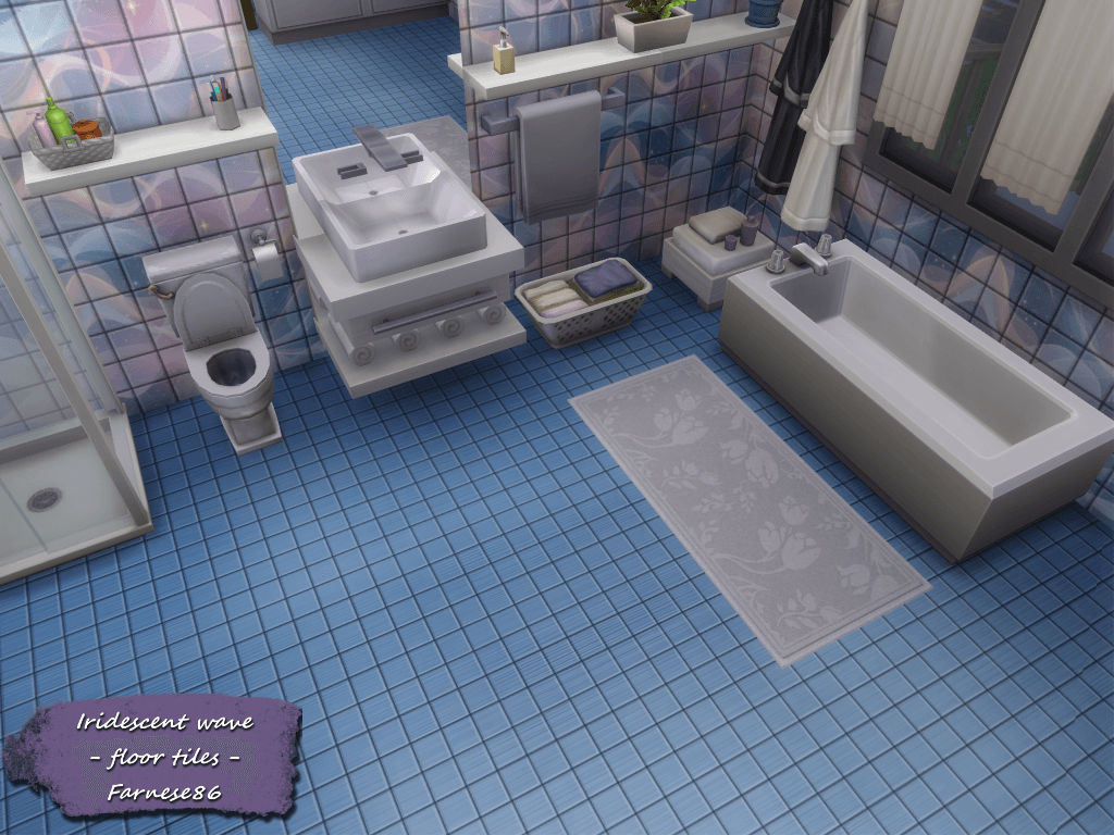 Thumbnail Farnese86 - Iridescent wave - floor tiles - presentation (5)