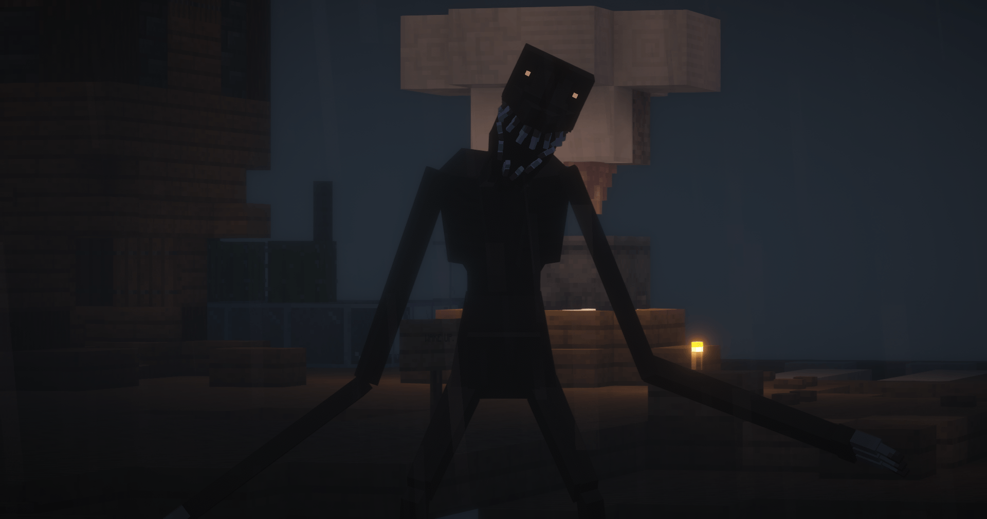 One Block But With Horror Entities game screenshot