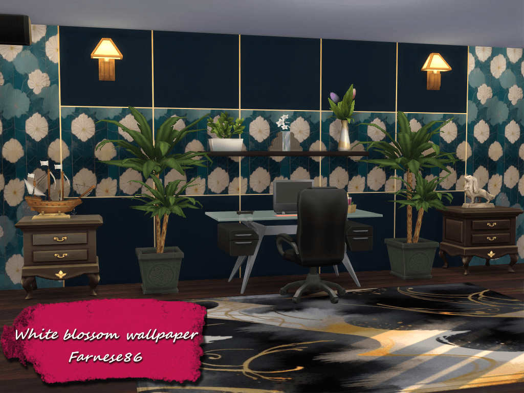 Thumbnail Farnese86 - White blossom wallpaper - presentation (1)