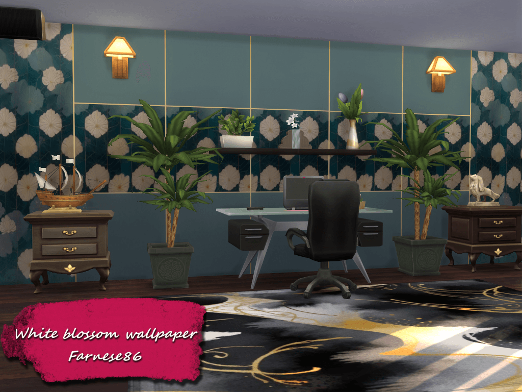 Thumbnail Farnese86 - White blossom wallpaper - presentation (2)